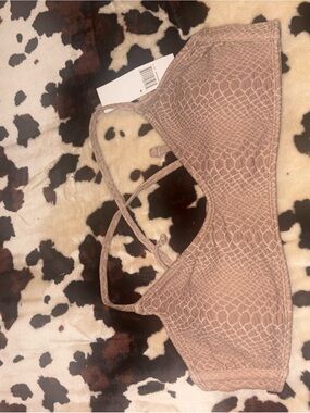 Target Mauve Textured Wireless Crop Bralette